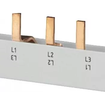 SIEMENS Stift-Sammelschiene 4x3-Phasen 5ST3645, 12 Module, 63 A, 400 V, 10 mm², vollisoliert