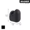 Wagner design yourself PILL Garderobenhaken Schwarz 1 Stück (WH 0401) 17040121