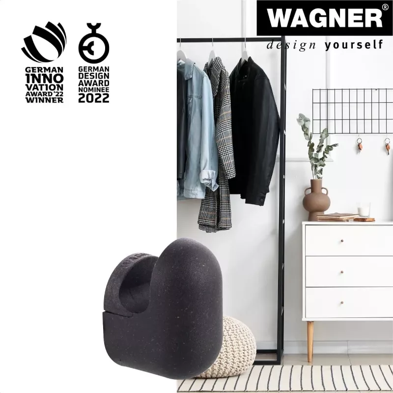 Wagner design yourself PILL Garderobenhaken Schwarz 1 Stück (WH 0401) 17040121