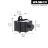 Wagner design yourself Garderobenhaken WH 2099 mit 1 Haken, Schwarz, 2 Stück 15209902
