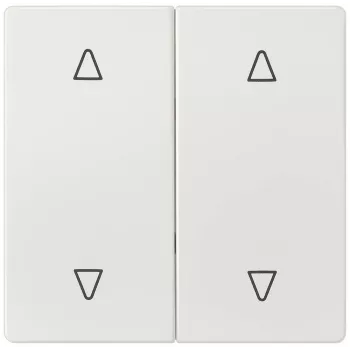 SIEMENS Delta Style Jalousie-Wippe mit Symbol, Titanweiß 5TG7147