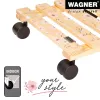 WAGNER design yourself Pflanzenroller GH0646 Quadratisches Holz-Motiv 29 x 8 cm 20064601