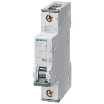 Siemens SENTRON 5SY Leitungsschutzschalter, 1-polig, C10, 6 kA, 230/400 V AC, Schwarz 5SY71106KK13