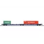 Märklin 47474 Sdggmrss Doppeltaschenwagen H0 Maßstab 1:87 Kobaltblau 393 mm