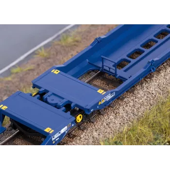 Märklin 47474 Sdggmrss Doppeltaschenwagen H0 Maßstab 1:87 Kobaltblau 393 mm