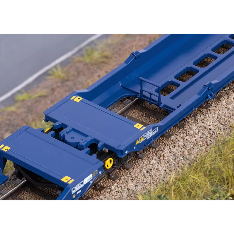 Märklin 47474 Sdggmrss Doppeltaschenwagen H0 Maßstab 1:87 Kobaltblau 393 mm