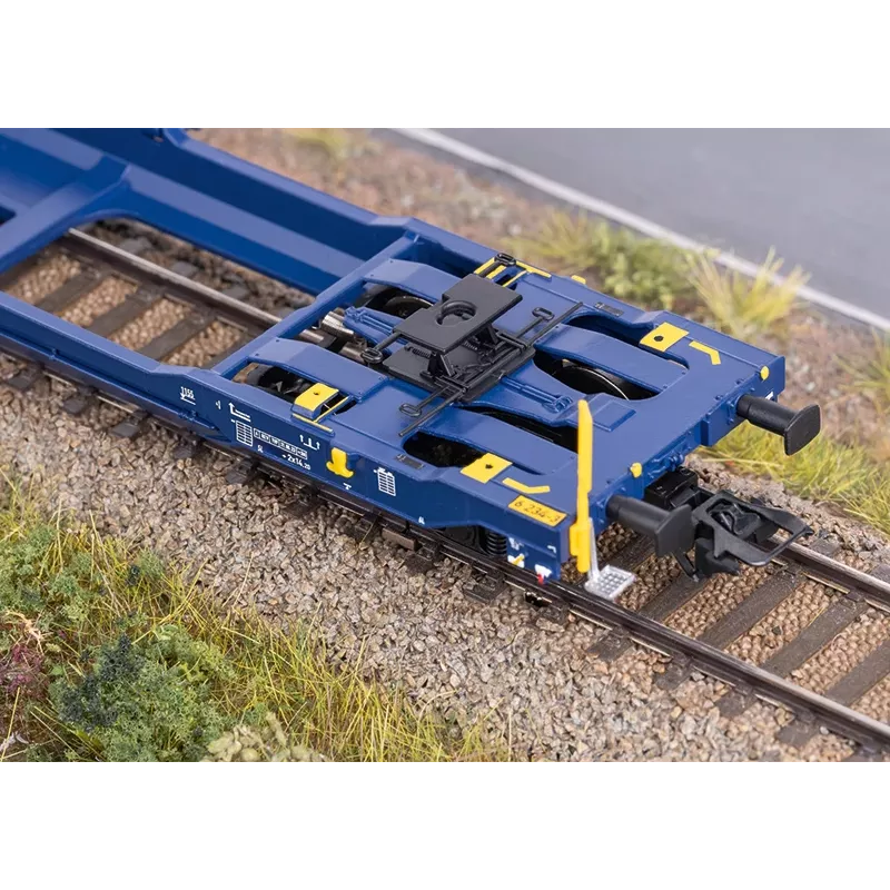 Märklin 47474 Sdggmrss Doppeltaschenwagen H0 Maßstab 1:87 Kobaltblau 393 mm