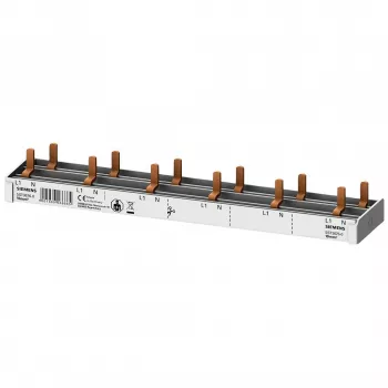 SIEMENS 5ST36760 Stift-Sammelschiene 10mm² 1P+N 12 Module, 6 AFDD + 6 Komponenten