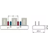 SIEMENS 5ST36760 Stift-Sammelschiene 10mm² 1P+N 12 Module, 6 AFDD + 6 Komponenten