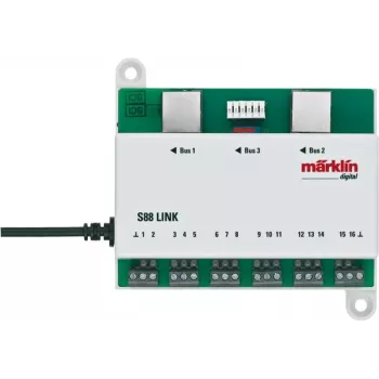 Märklin Link s 88 Digital-Decoder nach DCC, Grün/Weiß 60883