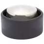 Wagner design yourself EH 5171 Türstopper, Zinkdruckguss mit Gummipuffer, Ø 5 cm, Matto-Nickel/Schwarz 15517111