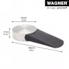 Wagner Design Yourself EH 5116 Türstopper, Zinkdruckguss mit Gummipuffer, Ø 50 mm, Mattnickel 15511611