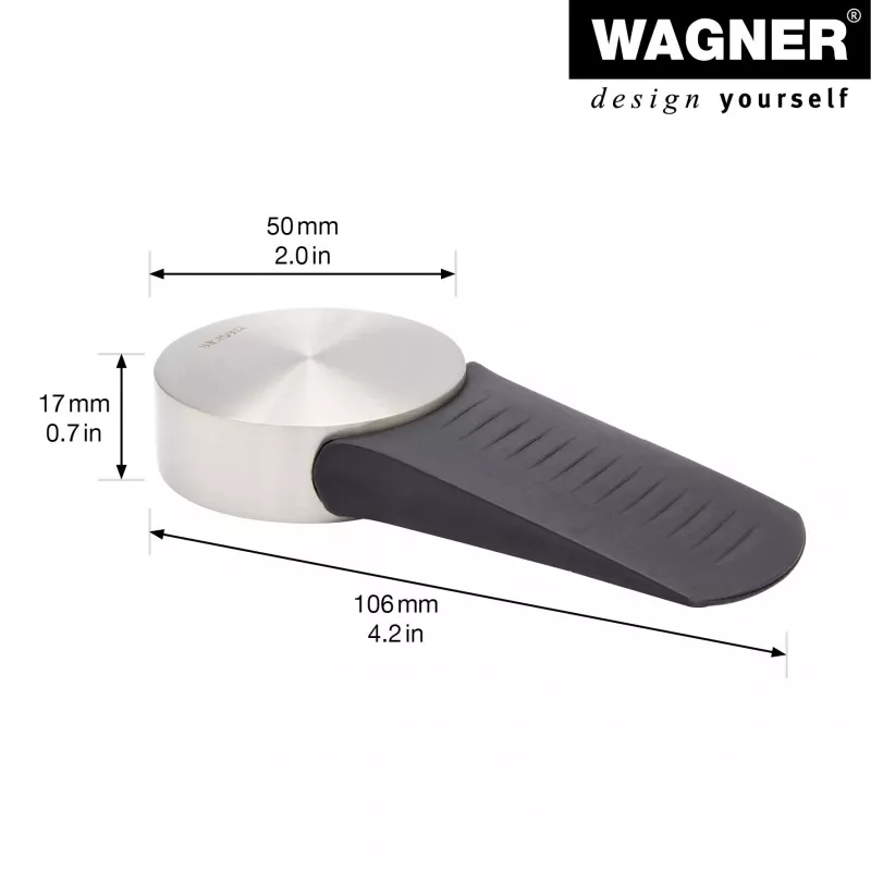 Wagner Design Yourself EH 5116 Türstopper, Zinkdruckguss mit Gummipuffer, Ø 50 mm, Mattnickel 15511611