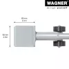 Wagner design yourself MM 4121 Möbelheber, Silber, 38 cm (20412101)
