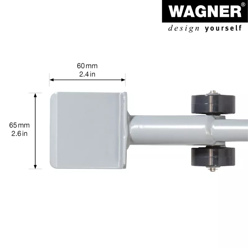 Wagner design yourself MM 4121 Möbelheber, Silber, 38 cm (20412101)