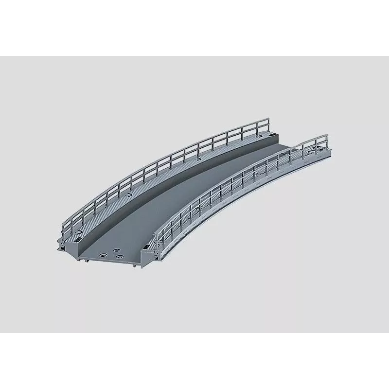 Märklin Kurvenrampe für Brückenpfeiler H0 Maßstab Grau 074623