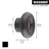 Wagner Design Yourself DOT Garderobenhaken GH 0202, 1 Haken, Schwarz 17020221