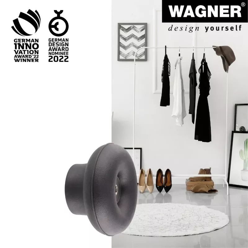 Wagner Design Yourself DOT Garderobenhaken GH 0202, 1 Haken, Schwarz 17020221
