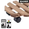 WAGNER Multiroller Country Palisander Runder Pflanzenroller, Massives Palisanderholz, 300 mm, 100 kg 20018301