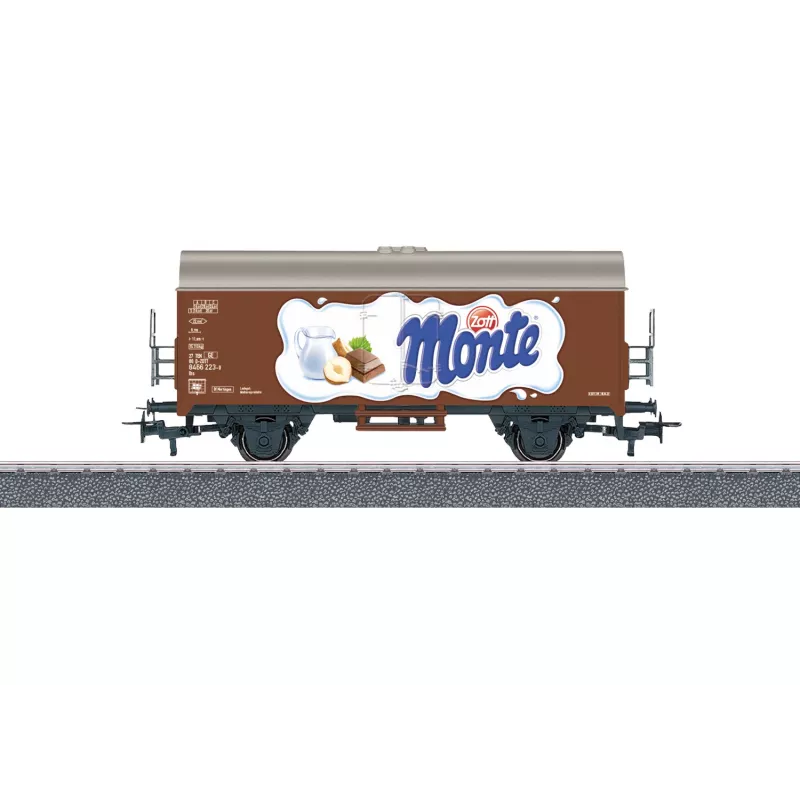 Märklin 44252 H0 Gms 30 gedeckter Güterwagen, Epoche III, DB, Braun