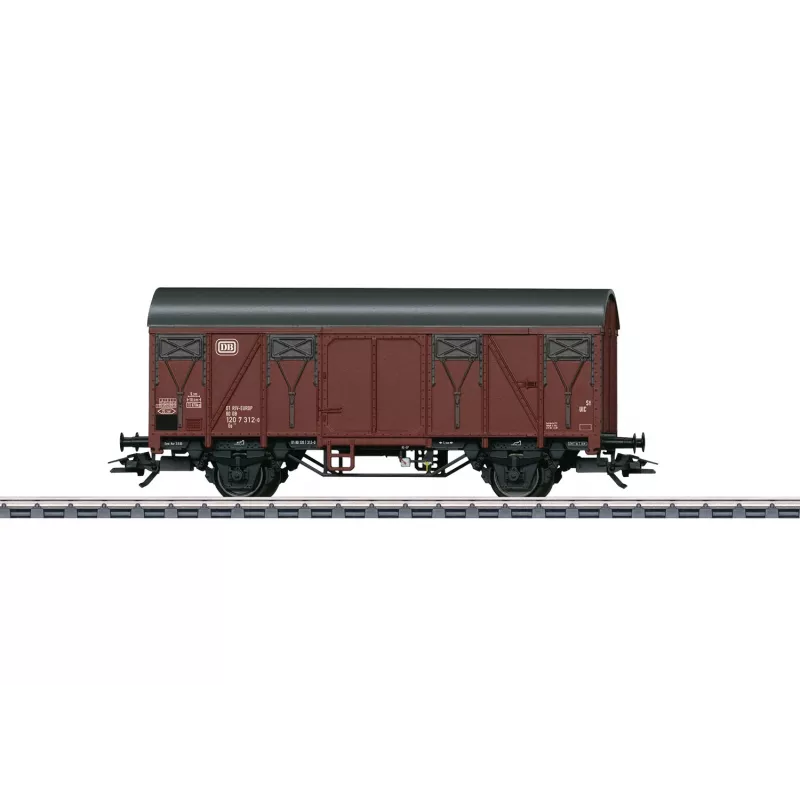 Märklin 44500 H0 gedeckter Güterwagen mit Bremserplattform, DB, Epoche IV