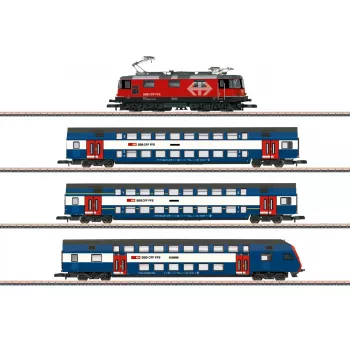 Märklin 81195 Z Maßstab Zug-Set - Zürich S-Bahn SBB Elektrolokomotive und Doppelstockwagen