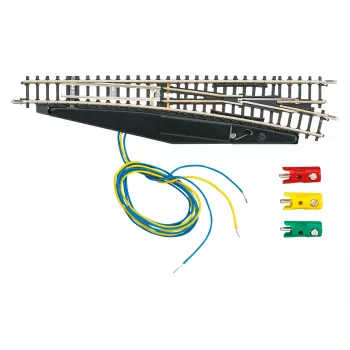 Märklin 8563 Elektrische Rechtsweiche, Spur Z, Mini-Club, Schwarz/Gelb