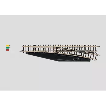 Märklin 8563 Elektrische Rechtsweiche, Spur Z, Mini-Club, Schwarz/Gelb