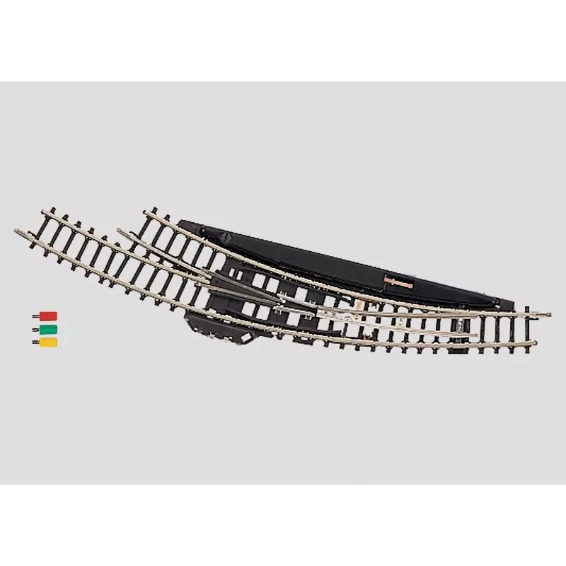 Märklin Z-Gauge Elektromagnetische Bogenweiche Rechts - Schwarz/Gelb (8569)