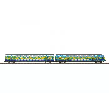 Märklin 87307 Z Doppelstockwagen-Set Touristik 2 DB AG (1:220, 2 Wagen)