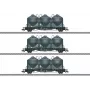 Märklin 48264 H0 3-teiliges Set Staubgut-Silowagen Kds 67 der DB