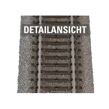 Märklin H0 C-Gleis Linksweiche 188,3 mm mit integriertem Bettungskörper, 24,3° 24611