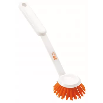 Haug Bürsten Anti-Bac Spülbürste, Weiß/Orange, Kunststoff 15806