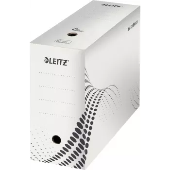 LEITZ easyboxx Archivbox Weiß 150 mm Innenbreite, 25er-Pack, Recycling-Wellpappe