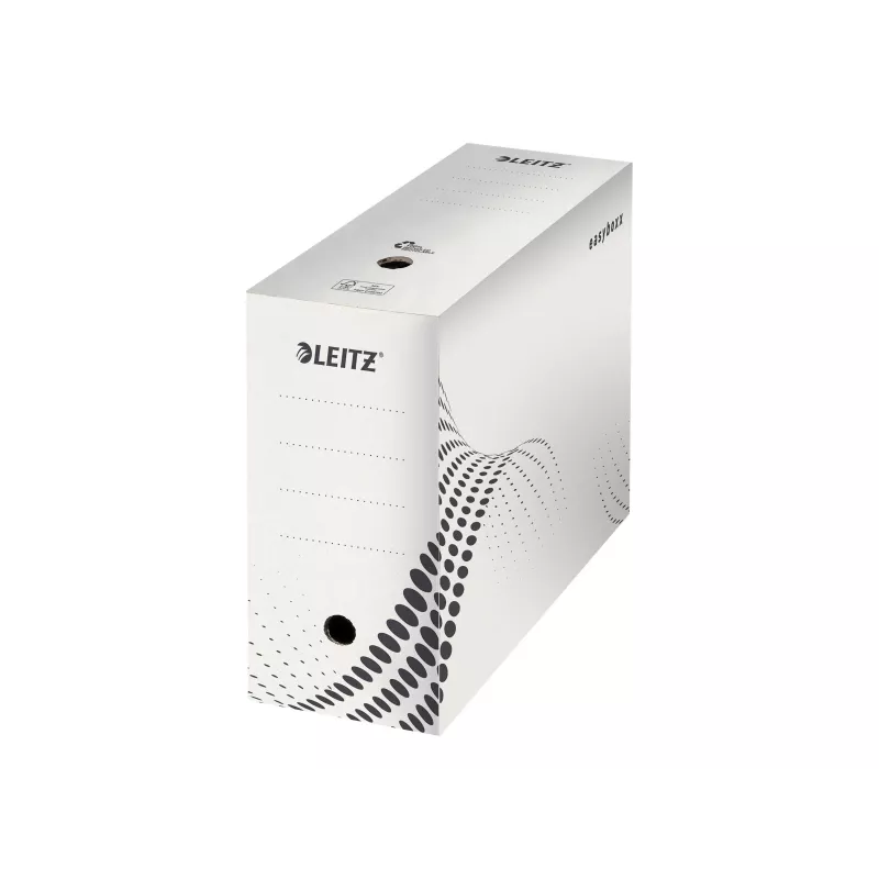 LEITZ easyboxx Archivbox Weiß 150 mm Innenbreite, 25er-Pack, Recycling-Wellpappe