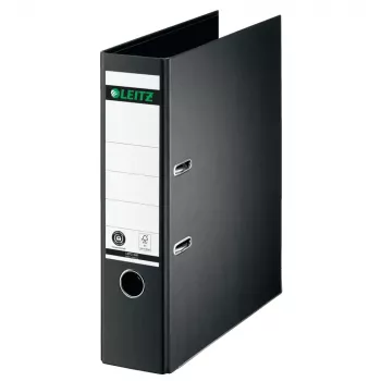 LEITZ Karton-Lever-Arch-File, 180°, A4, 80 mm, Schwarz 1007-00-95