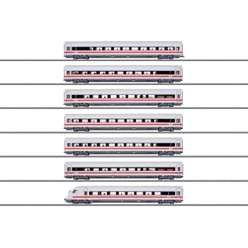 Märklin 042930 H0 ICE Hochgeschwindigkeitszug-Wagenset mit 7 Wagen, DB AG, Maßstab 1:87