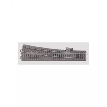 Märklin H0 C-Gleis (mit Bettung) 24712 Weiche, schlank, rechts 236,1 mm (24712)