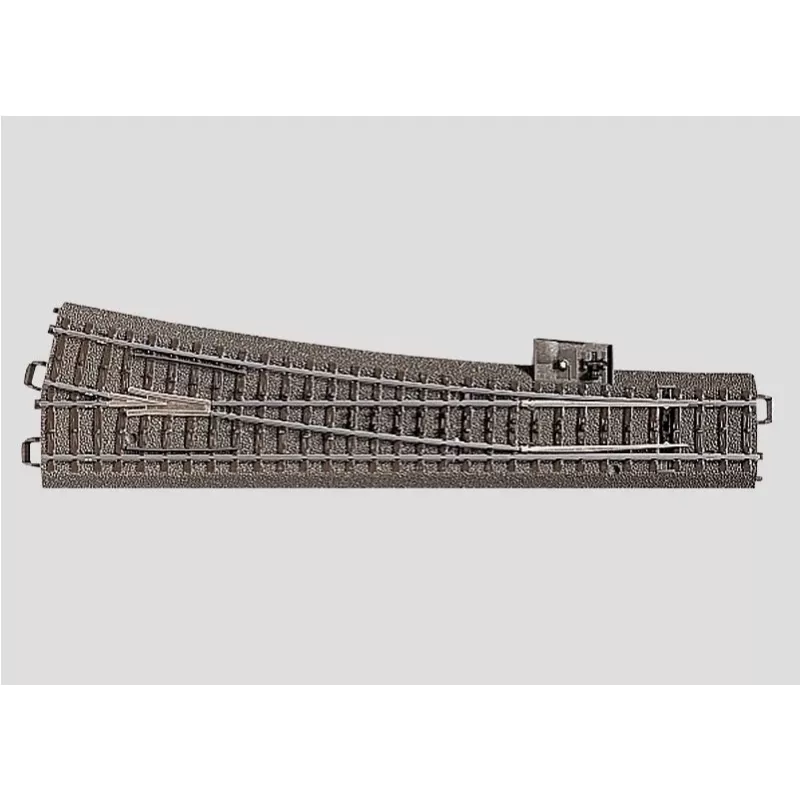 Märklin H0 C-Gleis (mit Bettung) 24712 Weiche, schlank, rechts 236,1 mm (24712)