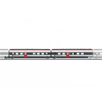 Märklin 043452 H0 Ergänzungswagen-Set 2 für Giruno SBB, 2 Zwischenwagen, Epoche VI