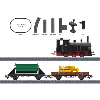 Märklin 29133 Güterzug-Startpackung Spur HO mit Batteriebetrieb und Infrarot-Fernsteuerung