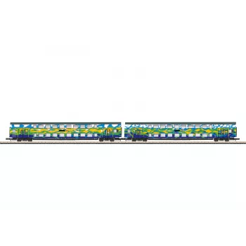 Märklin 87306 Z Doppelstockwagen-Set Touristik 1 der DB AG - 2 Doppelstock-Zwischenwagen