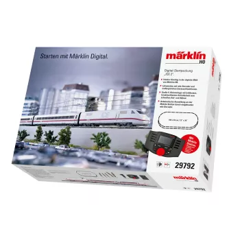 Märklin 29792 ICE 2 Digital-Startpackung H0 AC mit Mobile Station 2, 5-teiliger Zug, C-Gleis-Oval, Epoche VI