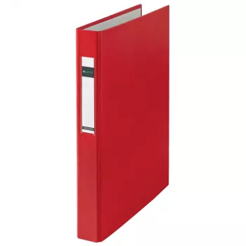 LEITZ Standard Ringbuch A4 Überformat Rot 2 D-Ring 41 mm Rücken 25 mm Ringdurchmesser 4210-00-25