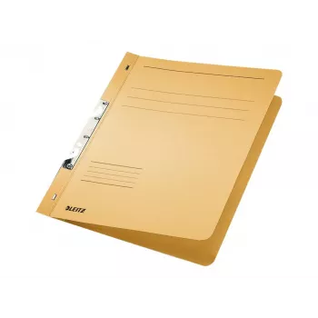 LEITZ Aktenhefter mit Schlitzmechanik, DIN A4, Manila-Karton, Chamois, 250 g/m², 170 Blatt Kapazität, 80 mm Mechanik, 50er-Pack (3746-00-11)