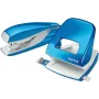 LEITZ Nexxt WOW Heftgerät- und Locher-Set, Metallic Blue 5095-10-36