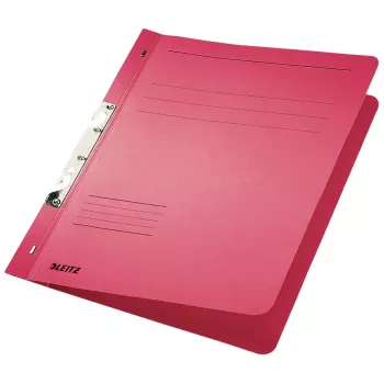 LEITZ Schlitzhefter DIN A4 Manila Karton Rot 250 g/m² 170 Blatt 80 mm Mechanik 50 Stück 3746-00-25