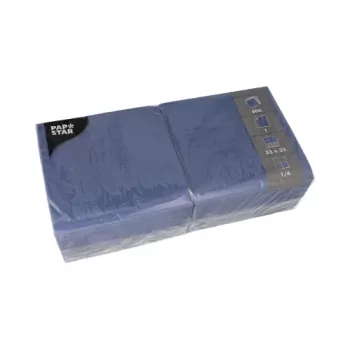 PAPSTAR Dunkelblaue Servietten aus Papier 1-lagig 33 x 33,3 cm 500 Stück (82903)