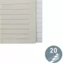 LEITZ Papierregister Blanko 20 Registerreiter A4 Weiß mit Universal-Lochung 12203085