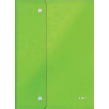 LEITZ 4469 Sammelmappe mit Druckknopfverschluss, verschiedene Farben, DIN A4, Polypropylen 4469-00-99